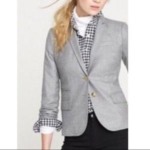 J.Crew Schoolboy Blazer Wool Flannel Grey 2